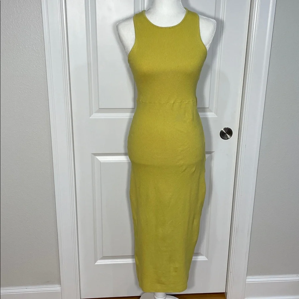 Free People Beach Coronado Maxi Dress Small Sleeveless Ribbed Crisscross Back - Picture 2 of 16